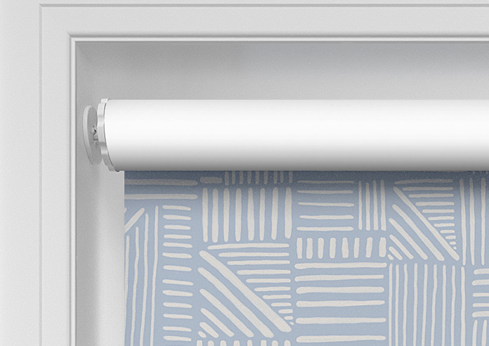 Irregular Tiles, Ice Blue - Twist&Fit Roller Blind - Image 10